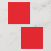 Carte D'appel Solid Red Background  (Devant / Derrière)