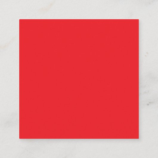 Carte D'appel Solid Red Background  (Dos)