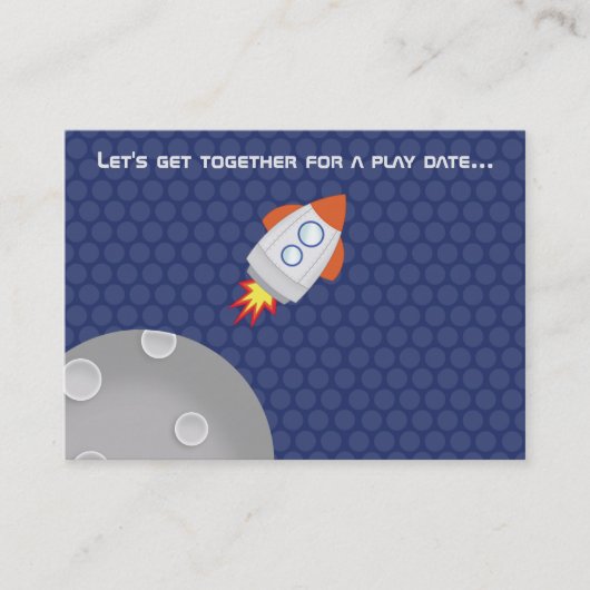 Carte D'appel Space Adventure Cette conception de vaisseau spati (Devant)