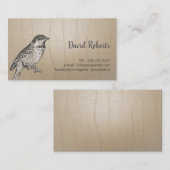 Carte d'appel Sparrow Vintage (Devant / Derrière)