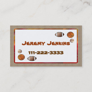 Carte d'appel Sports pour enfants