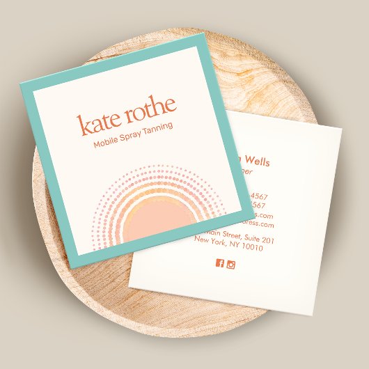 Carte D'appel Spray Tan Tropical Sun