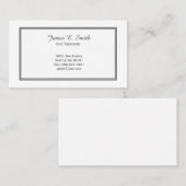 Carte d'appel standard (Devant / Derrière)