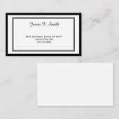 Carte d'appel standard (Devant / Derrière)