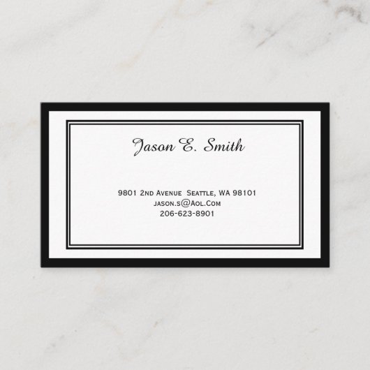 Carte d'appel standard (Devant)