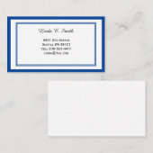 Carte d'appel standard (Devant / Derrière)