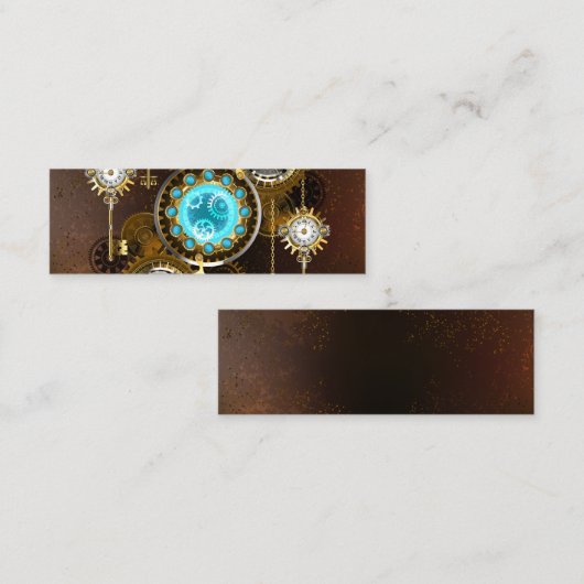 Carte D'appel Steampunk Rusty Background (Devant / Derrière)