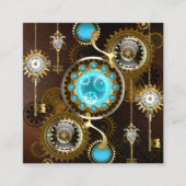 Carte D'appel Steampunk Rusty Background (Devant)