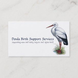 Carte D'appel Stork Midwoman Ou Doula Birth Support Services