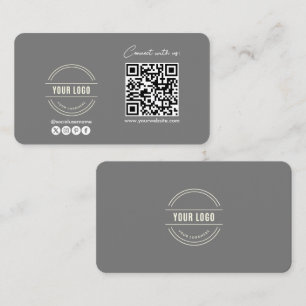 Carte D'appel Suivre L'Analyse Pour Se Connecter Avec Nous QR Co