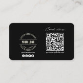 Carte D'appel Suivre L'Analyse Pour Se Connecter Avec Nous QR Co (Devant)
