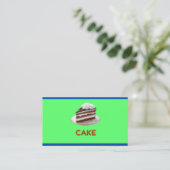 Carte D'appel Sweet Cake Macaron Cupcake  Bakery Business Card (Debout devant)
