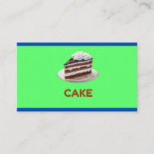Carte D'appel Sweet Cake Macaron Cupcake  Bakery Business Card (Devant)