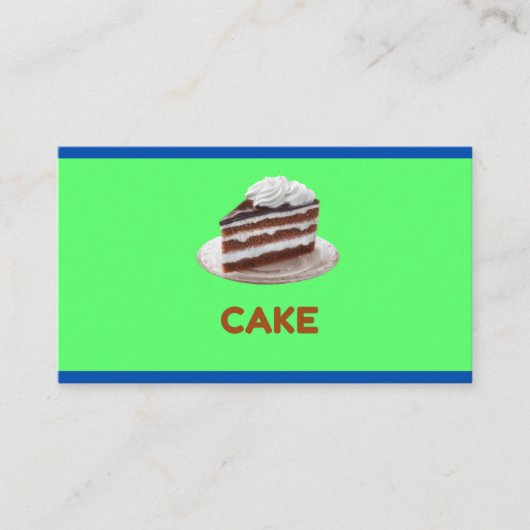 Carte D'appel Sweet Cake Macaron Cupcake  Bakery Business Card (Devant)