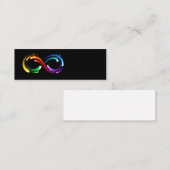 Carte D'appel Symbole de l'infini des comètes arc-en-ciel (Devant / Derrière)
