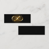 Carte D'appel Symbole d'infini doré (Devant / Derrière)