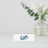 Carte D'appel Symbole infini de papillons Morpho bleus (Debout devant)