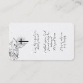 Carte D'appel Sympathy Card (Dos)