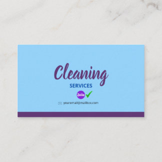 Carte D'appel Tarjeta De Presentación Cleaning_Bubble Business C