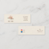 Carte D'appel tasse de café d'aquarelle de logo et café de (Devant / Derrière)