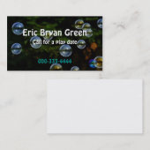 Carte D'appel Télécarte de bulles de savon (Devant / Derrière)