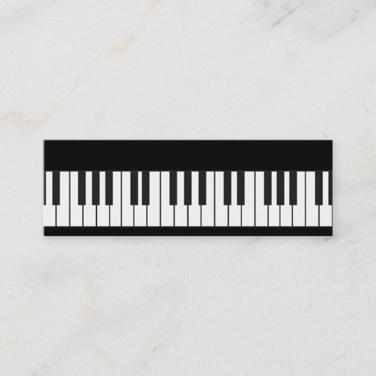 Carte D'appel Télécarte de clavier de piano (Devant)