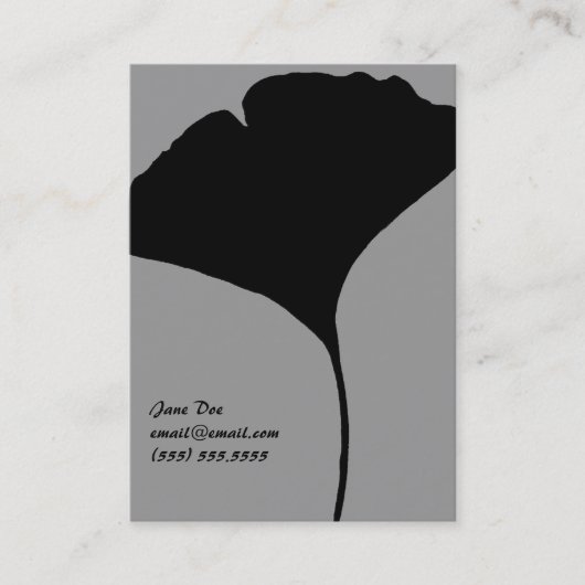 Carte D'appel Télécarte de feuille de Ginko (Devant)