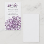 Carte D'appel Télécarte de fleur de chrysanthème (Devant / Derrière)