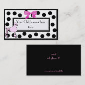 Carte D'appel Télécarte de haute couture de Paris de la fille (Devant / Derrière)