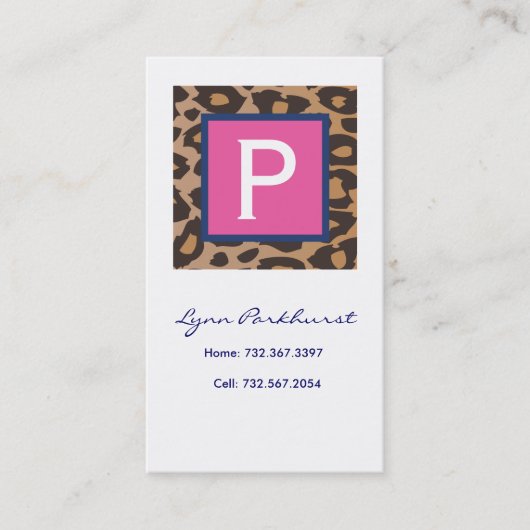 Carte D'appel Télécarte de léopard (Devant)