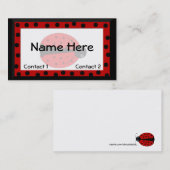 Carte D'appel Télécarte de Madame Bug (Devant / Derrière)