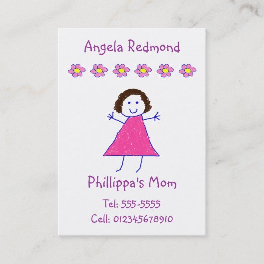 Carte D'appel Télécarte de maman (Devant)