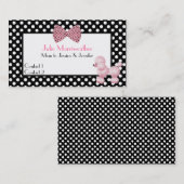 Carte D'appel Télécarte de maman de caniche de rose de haute (Devant / Derrière)