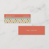 Carte D'appel Télécarte de maman de point de polka d'amusement (Devant / Derrière)