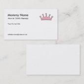 Carte D'appel Télécarte de maman - diadème rose (Devant / Derrière)