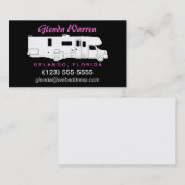 Carte D'appel Télécarte de silhouette de la classe C Motorhome (Devant / Derrière)