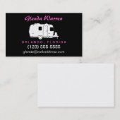 Carte D'appel Télécarte de silhouette de la remorque rv de (Devant / Derrière)