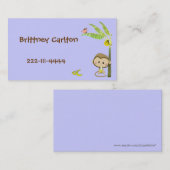 Carte D'appel Télécarte de singe de bande dessinée (Devant / Derrière)