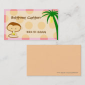 Carte D'appel Télécarte de singe de bande dessinée (Devant / Derrière)