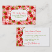 Carte D'appel Télécarte faite sur commande d'affaires de fraises (Devant / Derrière)