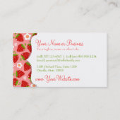 Carte D'appel Télécarte faite sur commande d'affaires de fraises (Dos)