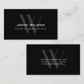 Carte D'appel Télécarte grise noire moderne de papa (Devant / Derrière)