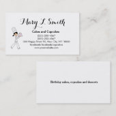 Carte D'appel Télécarte mignonne de vente de petit gâteau de (Devant / Derrière)