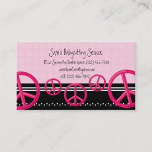Carte D'appel Télécarte rose de babysitter ou de maman de sign