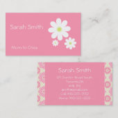 Carte D'appel Télécarte (rose) de maman de marguerite (Devant / Derrière)