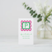 Carte D'appel Télécarte rose et blanche de point (Debout devant)