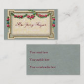 Carte D'appel Télécarte sociale, roses antiques (Devant / Derrière)