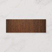 Carte D'appel Télécarte turquoise en bois (Dos)