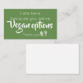 Carte D'appel Télécarte végétalienne (Devant / Derrière)