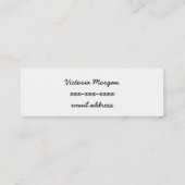 Carte D'appel Télécarte vintage romantique de collage (Dos)